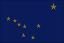 Alaska map logo - Alaska state flag