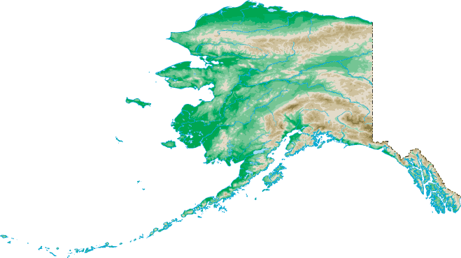 Alaska topo map